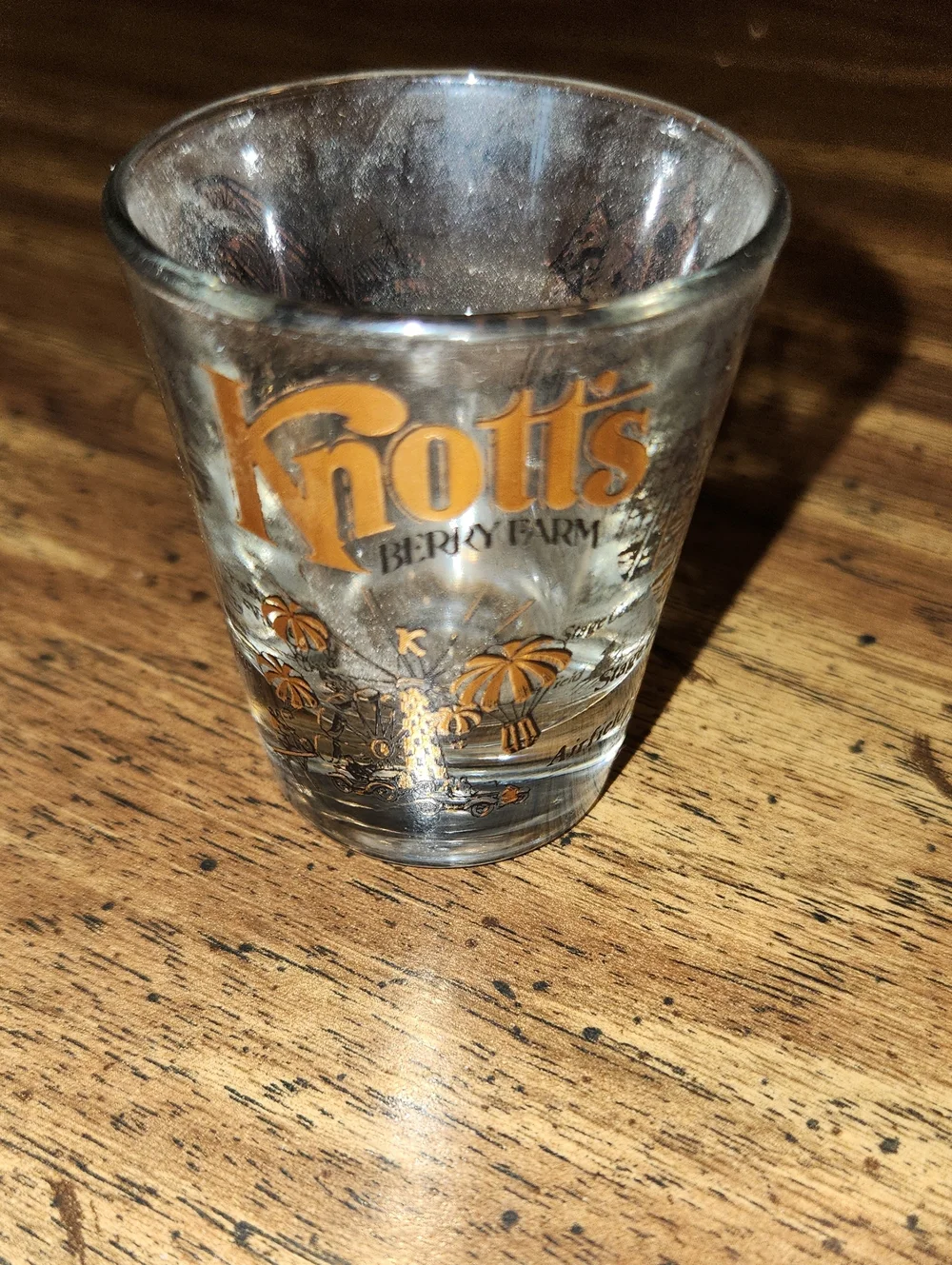 Knott's Berry Farm Gold Logo Shot Glass
